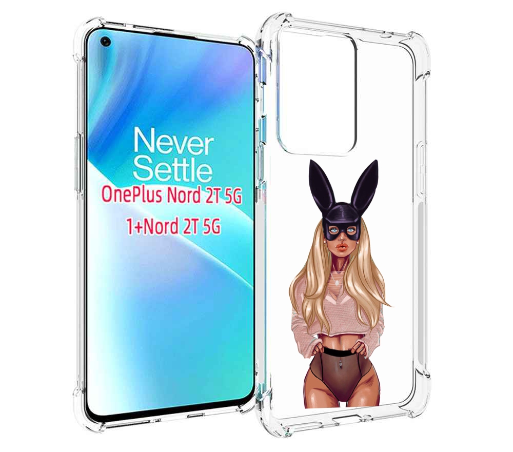 

Чехол MyPads блондинка-с-ушками женский для OnePlus Nord 2T, Прозрачный, Tocco