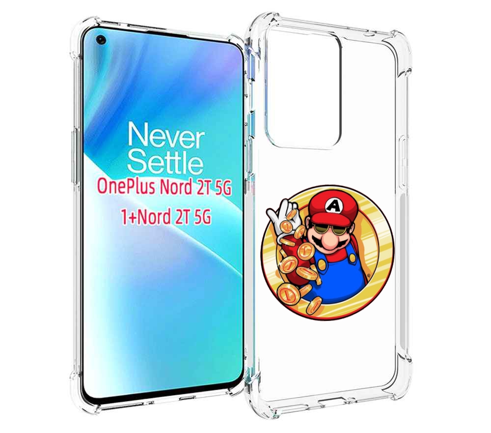 

Чехол MyPads богатый марио для OnePlus Nord 2T, Прозрачный, Tocco