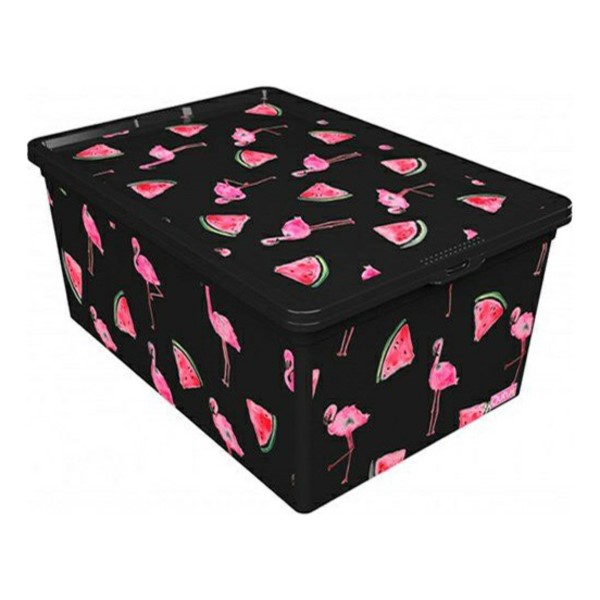 

Контейнер Qutu Flamingo Melon Black 5 л, Черный