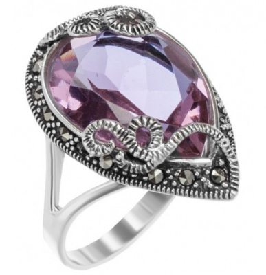 

Кольцо из серебра с марказитом р. 17,5 Марказит HR1072-12783, HR1072-12783