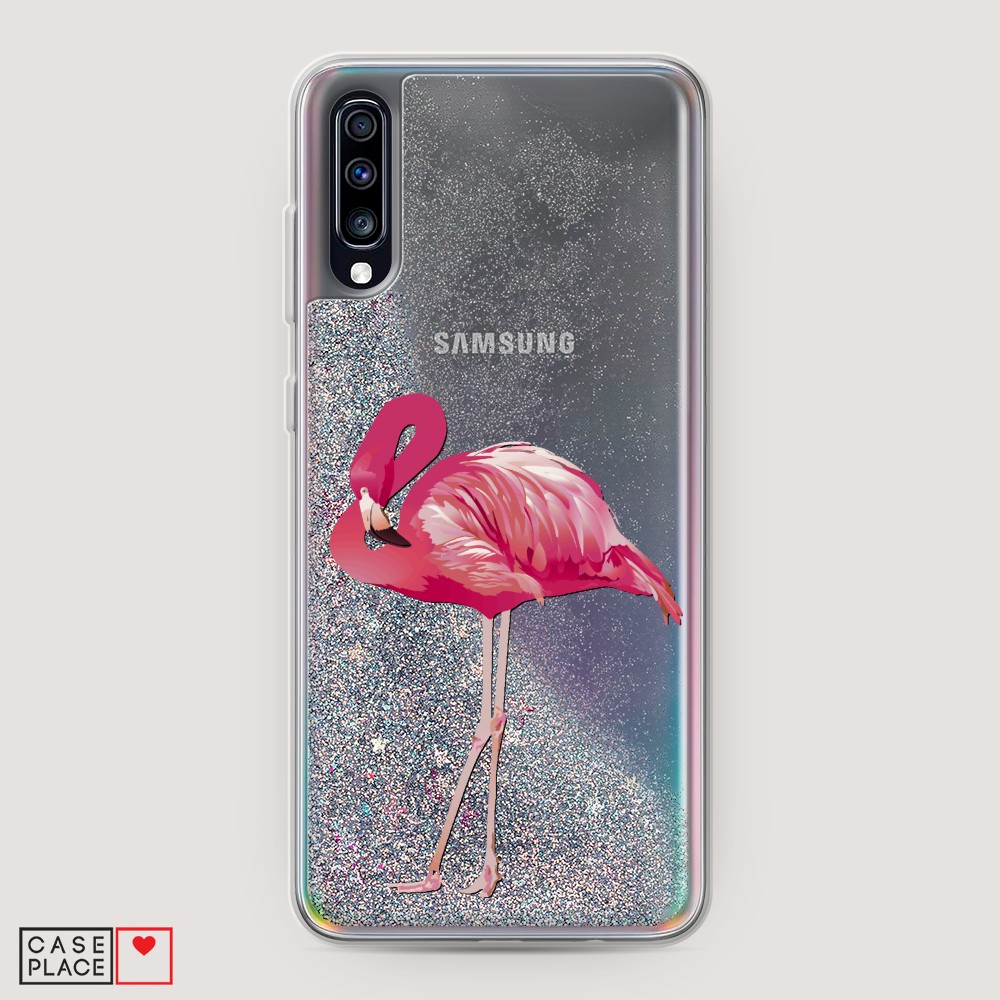 

Чехол Awog на Samsung Galaxy A70 "Застенчивый фламинго", Разноцветный, 28191-1