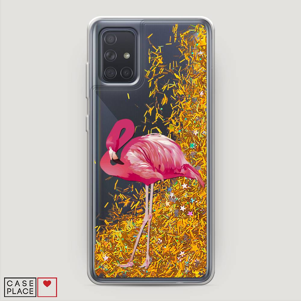 

Чехол Awog на Samsung Galaxy A71 4G "Застенчивый фламинго", Разноцветный, 29090-1