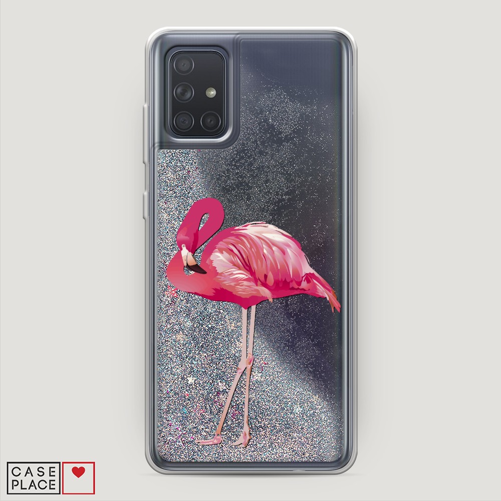 

Чехол Awog на Samsung Galaxy A71 4G "Застенчивый фламинго", Разноцветный, 29091-1