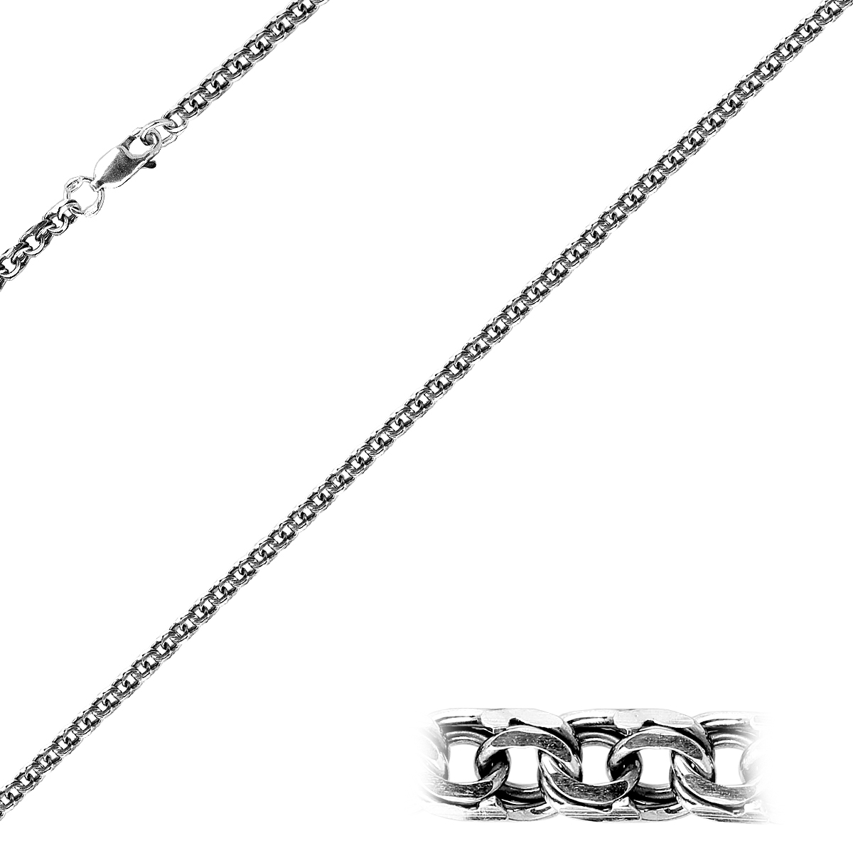 

Цепочка из серебра 55 см Azade Цч-160-3,5а, Цч-160-3,5а