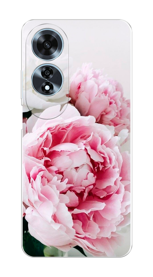 

Чехол на Oppo A60 "Розовые и белые пионы", Розовый;белый, 2516950-1