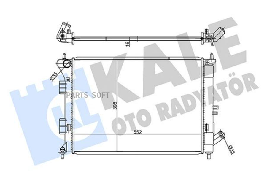 

Радиатор Hyundai Elantra 10> KALE 347785