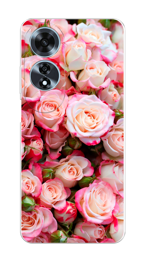 

Чехол на Oppo A60 "Много роз", Розовый, 2516950-1