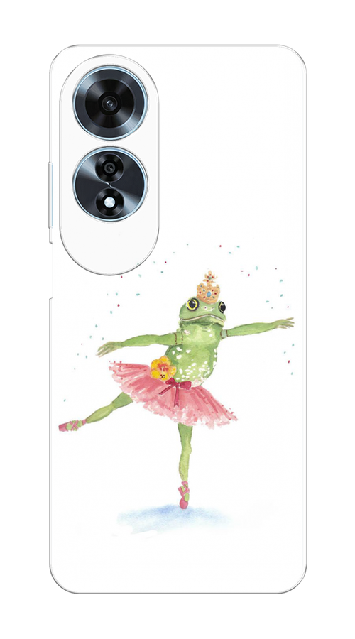 

Чехол на Oppo A60 "Лягушка-балерина", Зеленый, 2516950-1