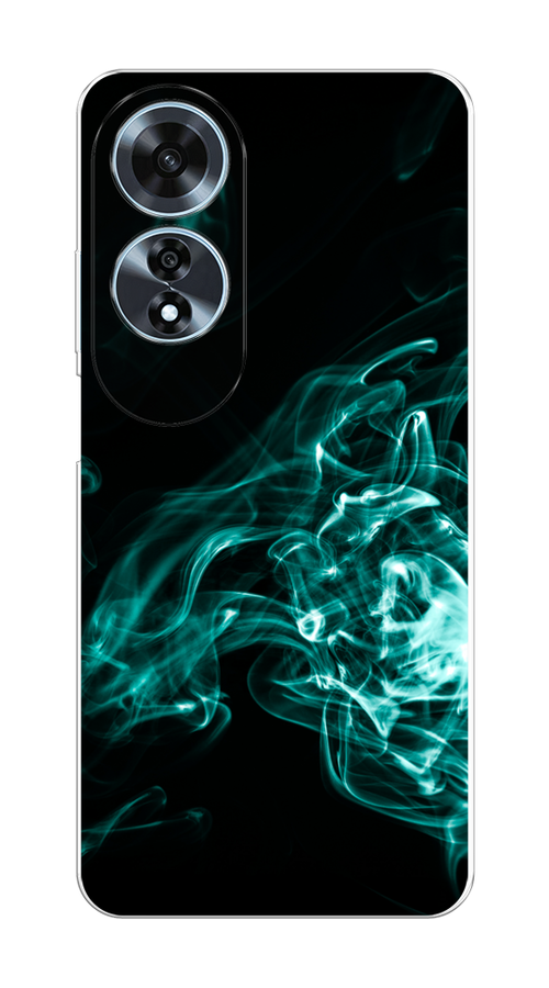

Чехол на Oppo A60 "Дым", Бирюзовый;черный;голубой, 2516950-1