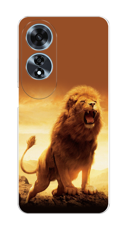 

Чехол на Oppo A60 "Львиный рык", Коричневый;желтый;оранжевый, 2516950-1