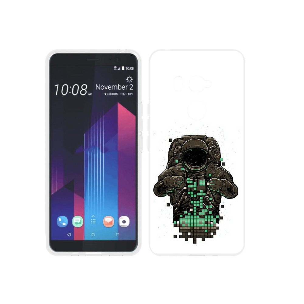 

Чехол MyPads Tocco для HTC U11 EYEs космонавт с пикселями, Прозрачный, Tocco