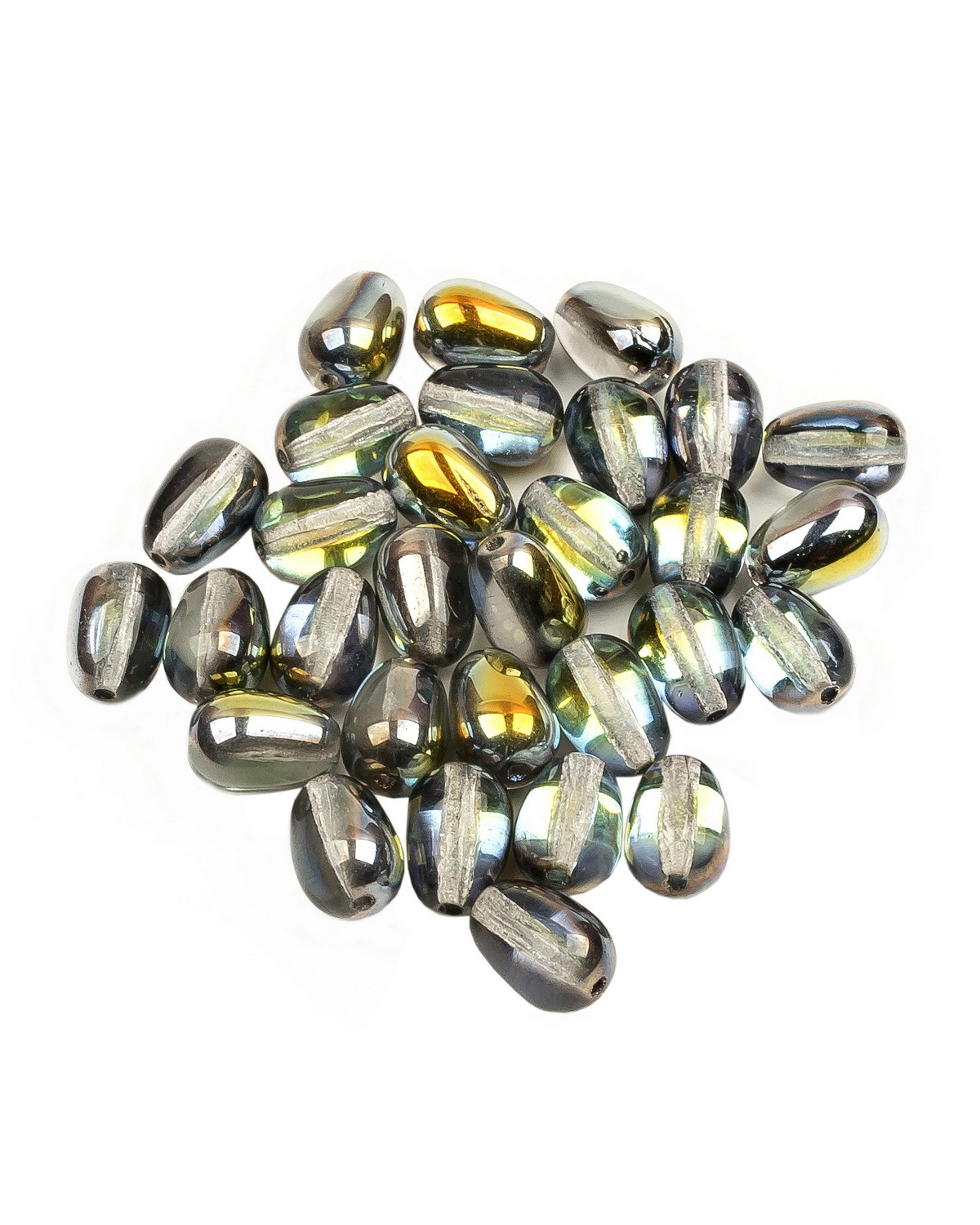 

Чешские бусины Czech Beads капля Glass drops, 11х8 мм, Crystal Marea 30 шт, Разноцветный, Drops Beads