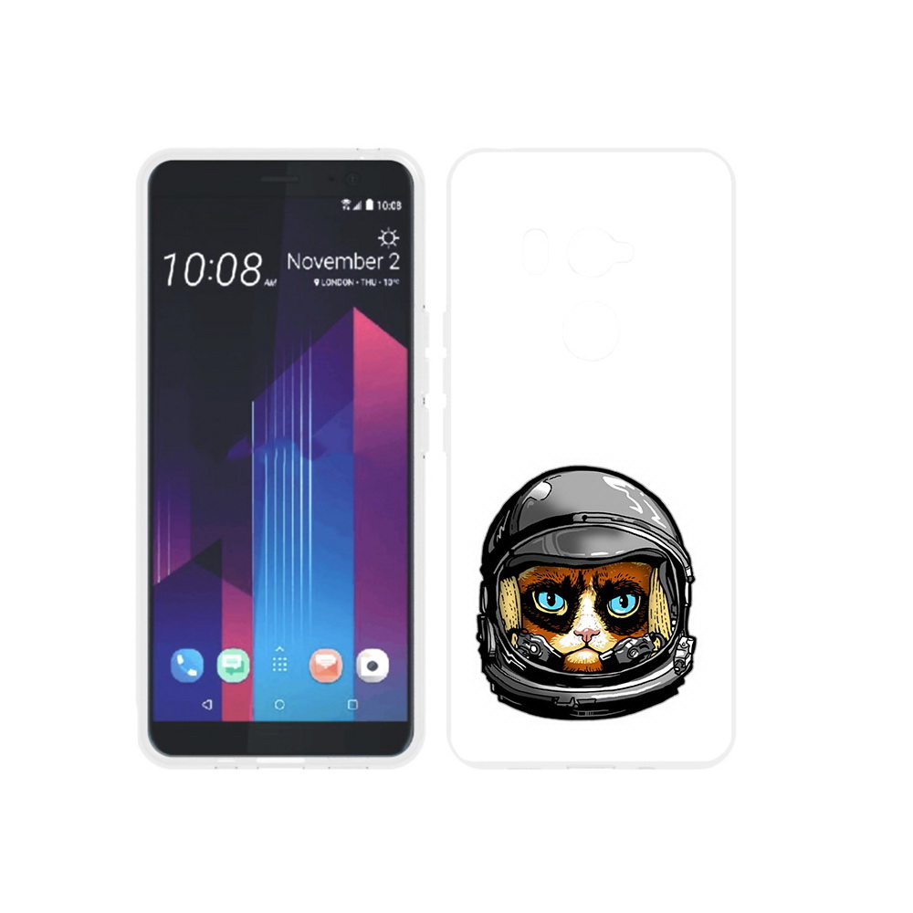 

Чехол MyPads Tocco для HTC U11 EYEs кот космонавт, Прозрачный, Tocco