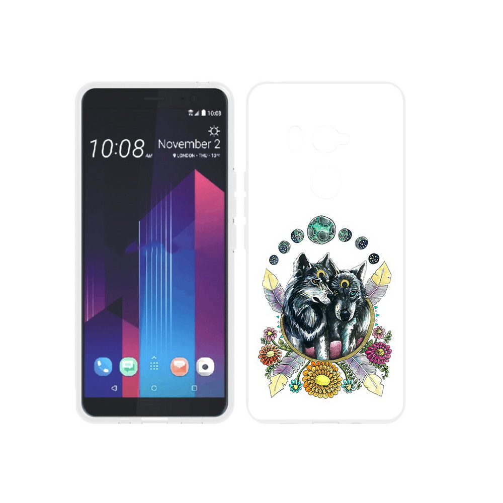 

Чехол MyPads Tocco для HTC U11 EYEs красивые волки абстракция, Прозрачный, Tocco