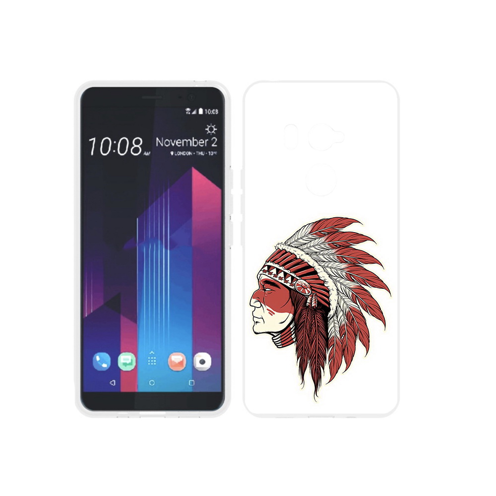 

Чехол MyPads Tocco для HTC U11 EYEs красный индеец, Прозрачный, Tocco