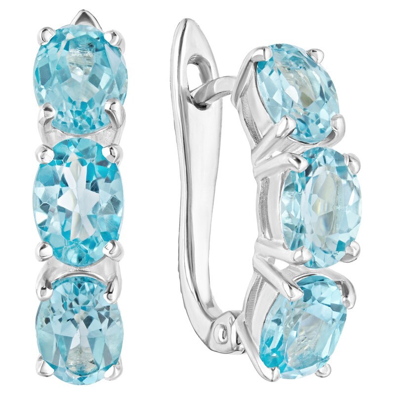 

Серьги из серебра с топазом LAZURIT-ONLINE 8521PD, 8521PD