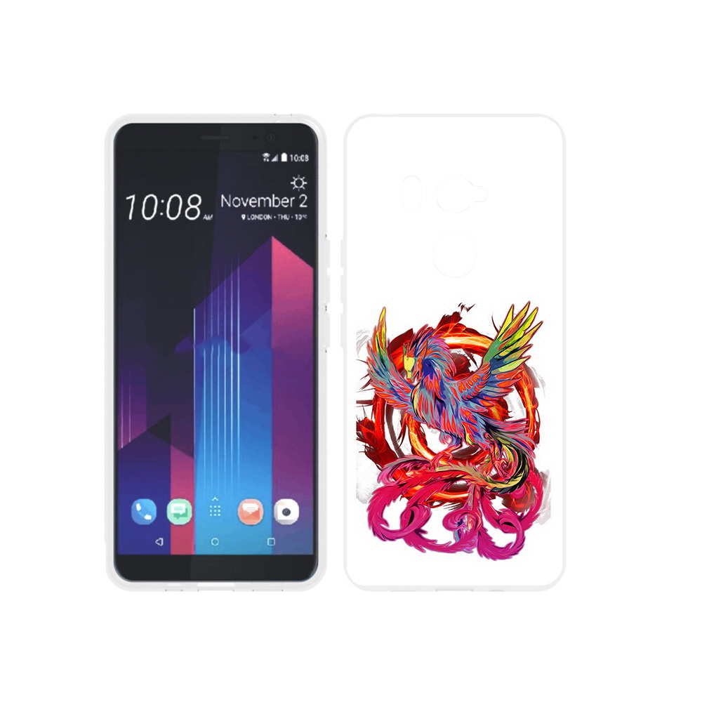 

Чехол MyPads Tocco для HTC U11 EYEs красочный феникс, Прозрачный, Tocco