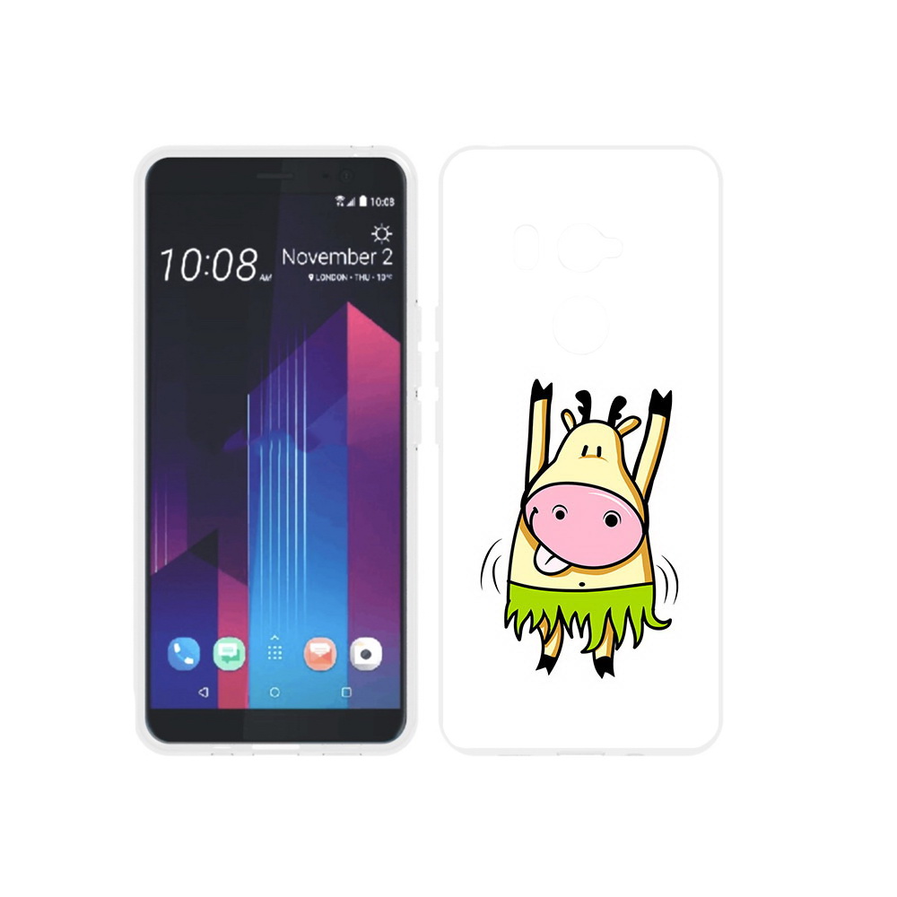 

Чехол MyPads Tocco для HTC U11 EYEs Веселая корова, Прозрачный, Tocco