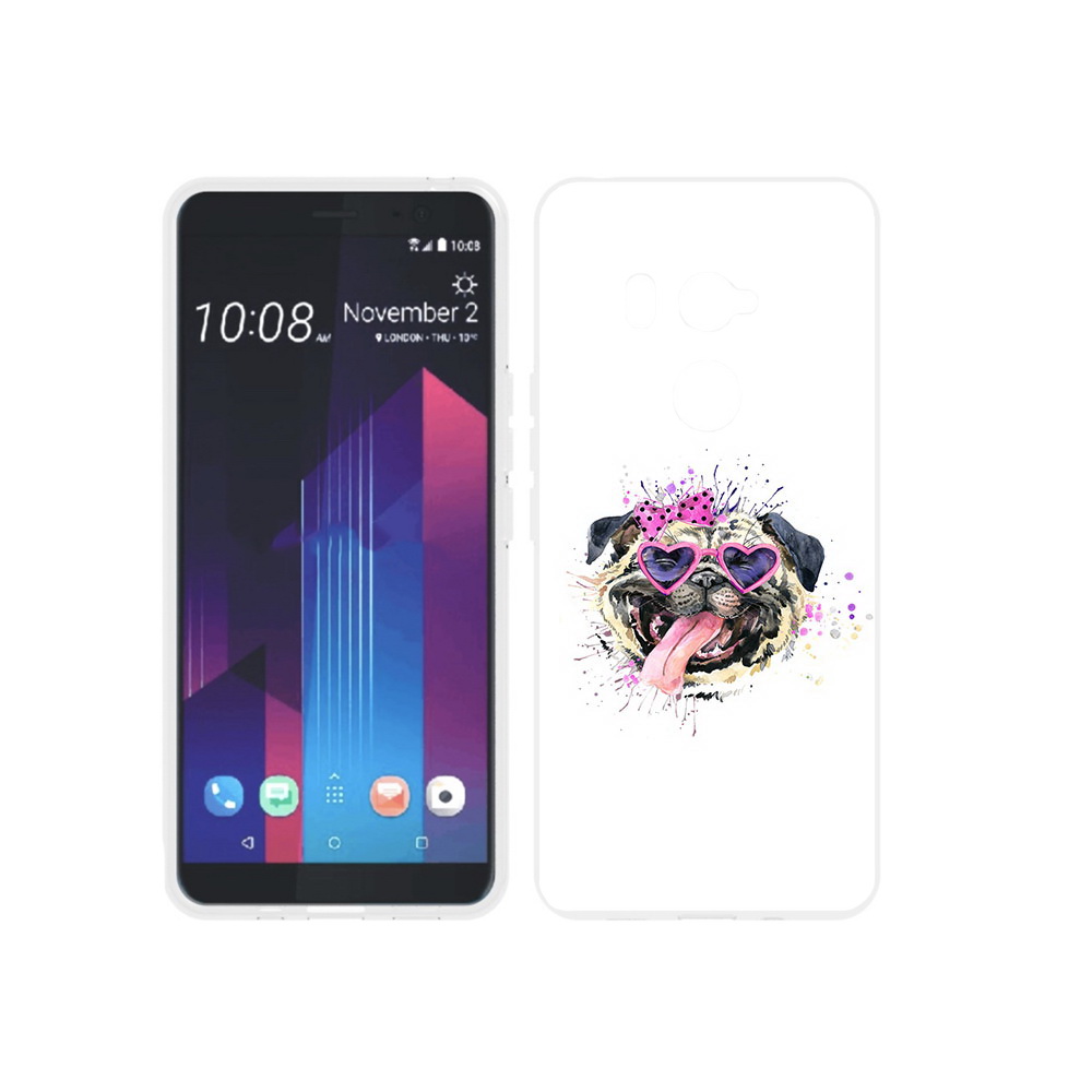 

Чехол MyPads Tocco для HTC U11 EYEs Веселая собака, Прозрачный, Tocco