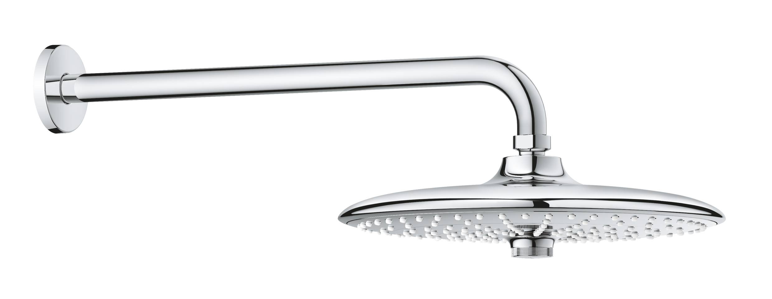 фото Верхний душ grohe euphoria 260 smartcontrol с душевым кронштейном 380 мм, хром (26458000)