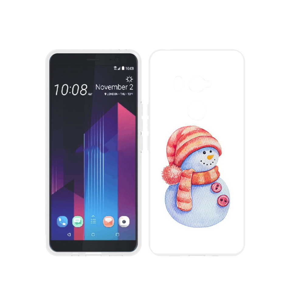 

Чехол MyPads Tocco для HTC U11 EYEs Веселый снеговик, Прозрачный, Tocco
