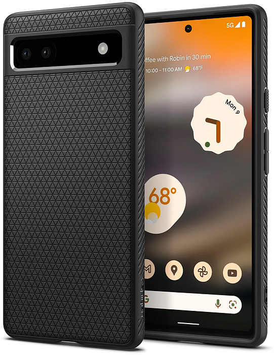 

Чехол Spigen Liquid Air (Acs04474) для Google Pixel 6A (Black), Черный
