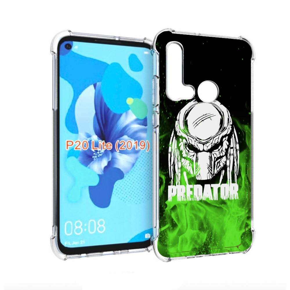 

Чехол бампер MyPads Знак-хищника для Huawei P20 Lite (2019), Прозрачный, Tocco