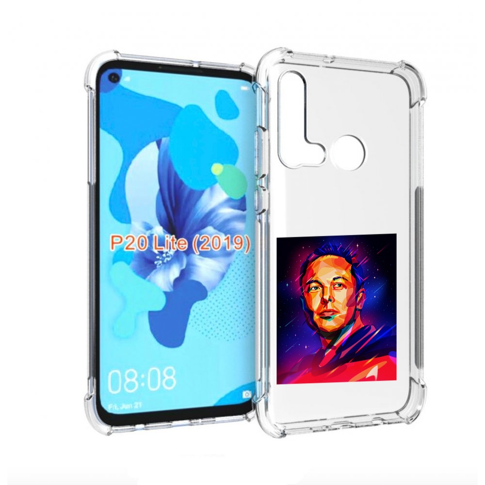 

Чехол бампер MyPads Илон-Маск для Huawei P20 Lite (2019), Прозрачный, Tocco
