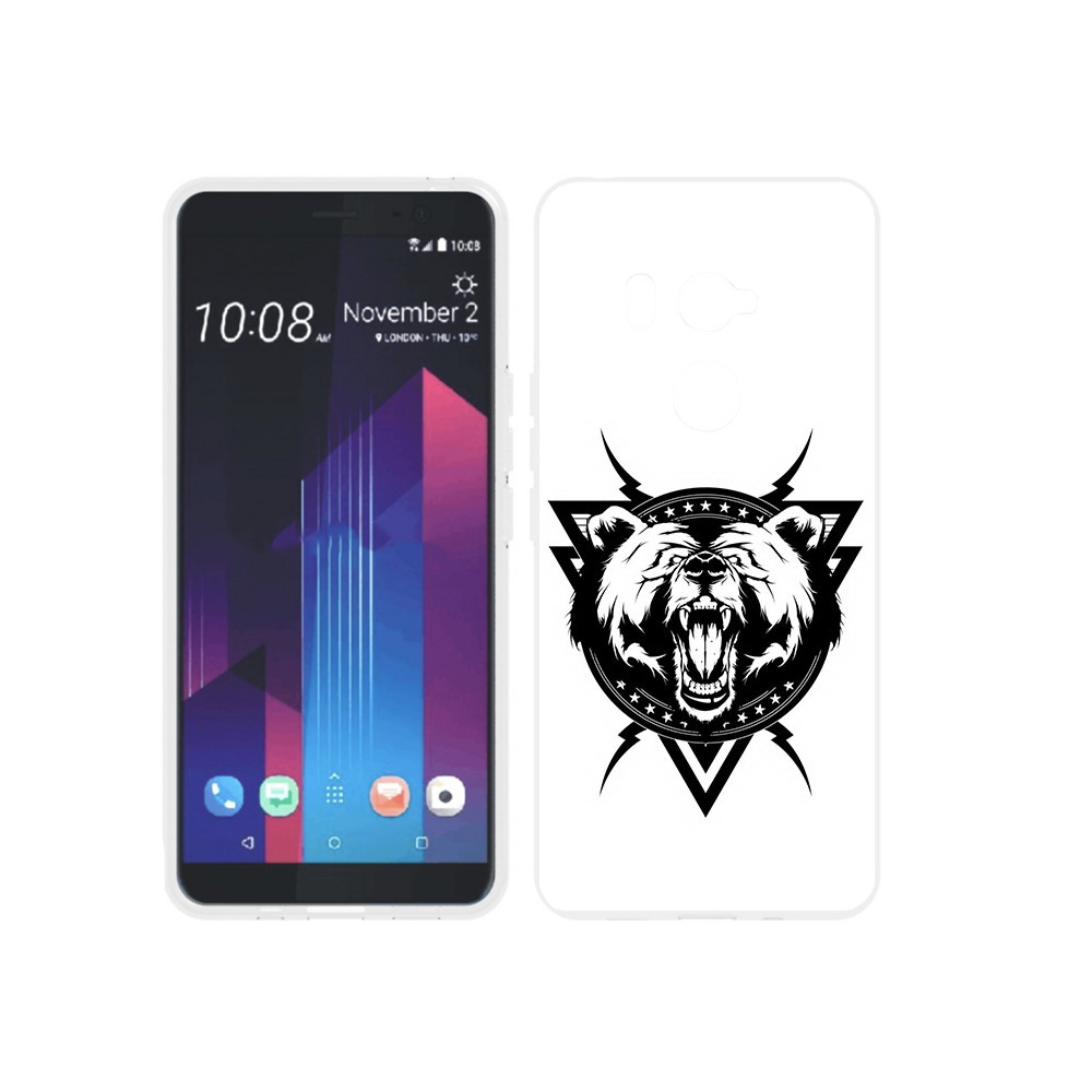 

Чехол MyPads Tocco для HTC U11 EYEs медведь в треугольнике, Прозрачный, Tocco