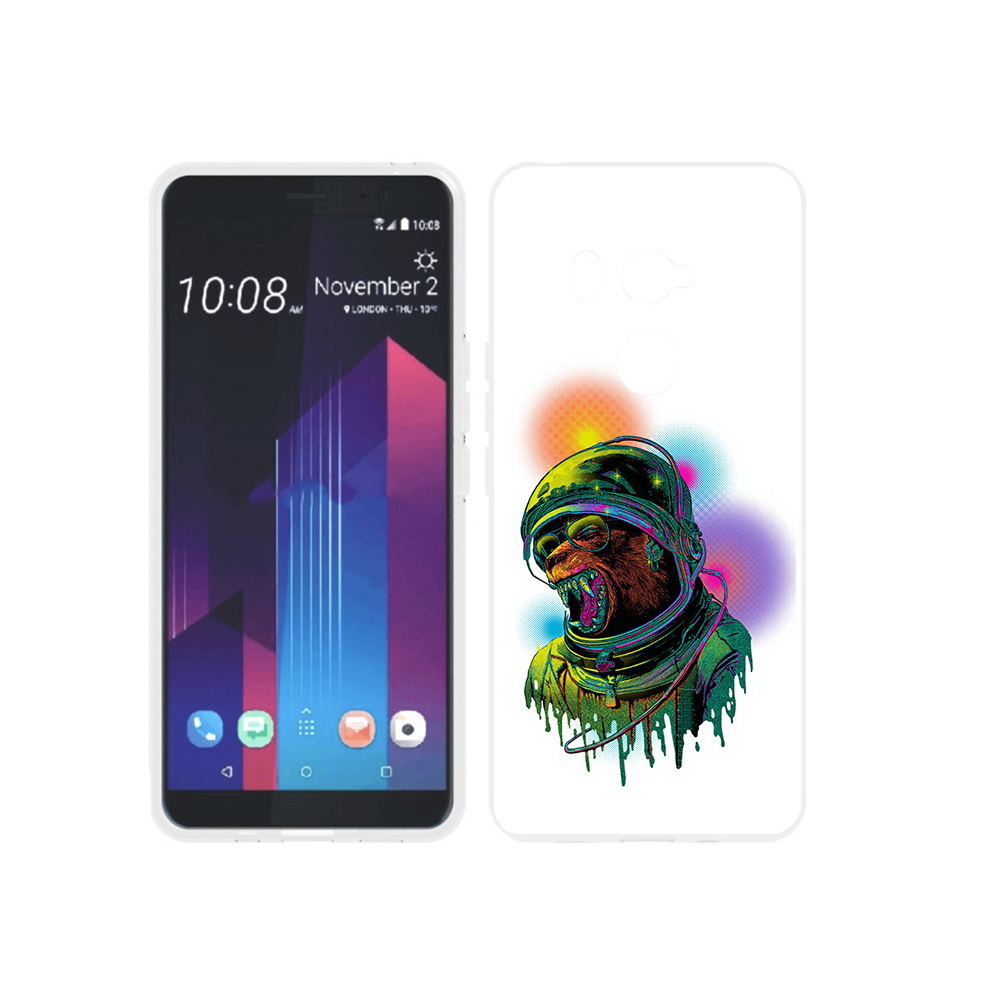 

Чехол MyPads Tocco для HTC U11 EYEs медведь космонавт, Прозрачный, Tocco