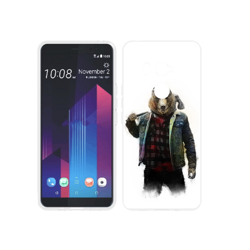 

Чехол MyPads Tocco для HTC U11 EYEs медведь с топором, Прозрачный, Tocco