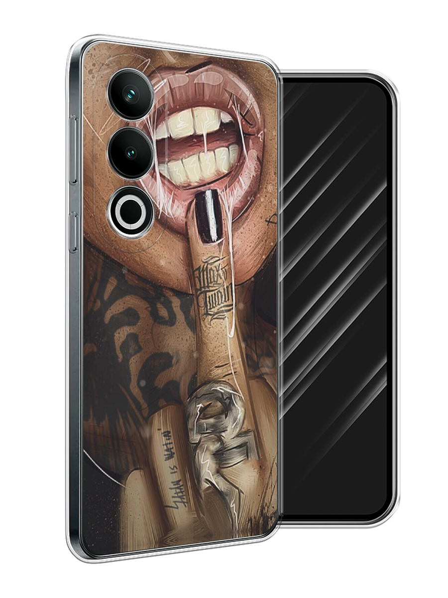 

Чехол Awog на OnePlus Nord CE4 "Девушка с татуировками", Бежевый;розовый;черный, 154750-1