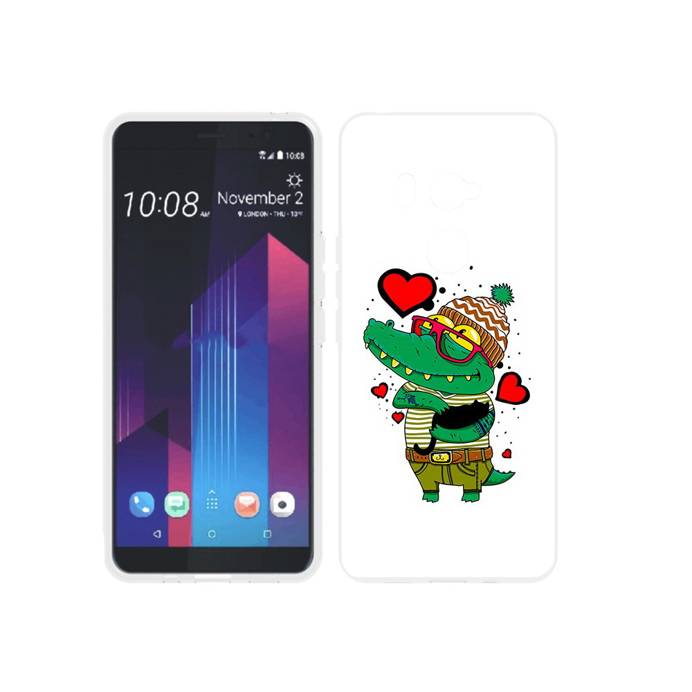 

Чехол MyPads Tocco для HTC U11 EYEs Влюбленный крокодил, Прозрачный, Tocco