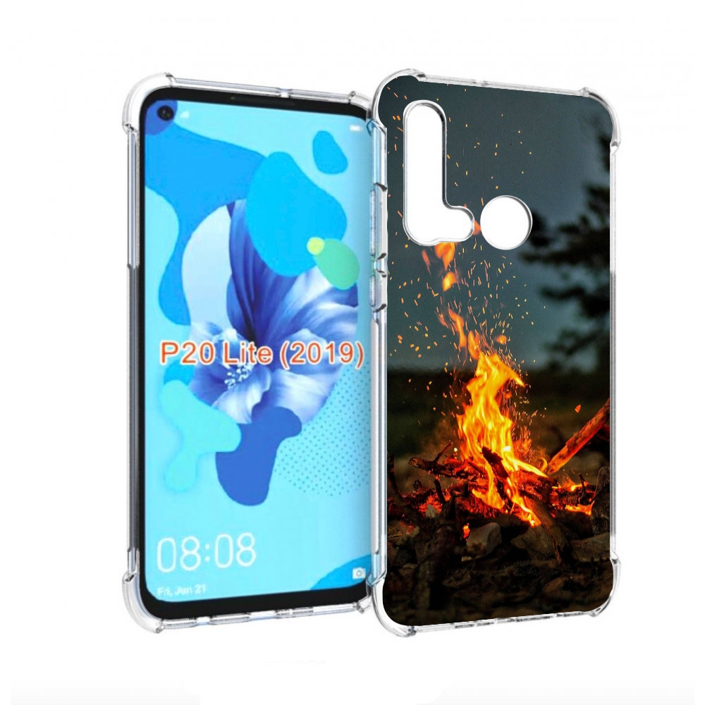 

Чехол бампер MyPads Костер-ночное-небо для Huawei P20 Lite (2019, Прозрачный, Tocco