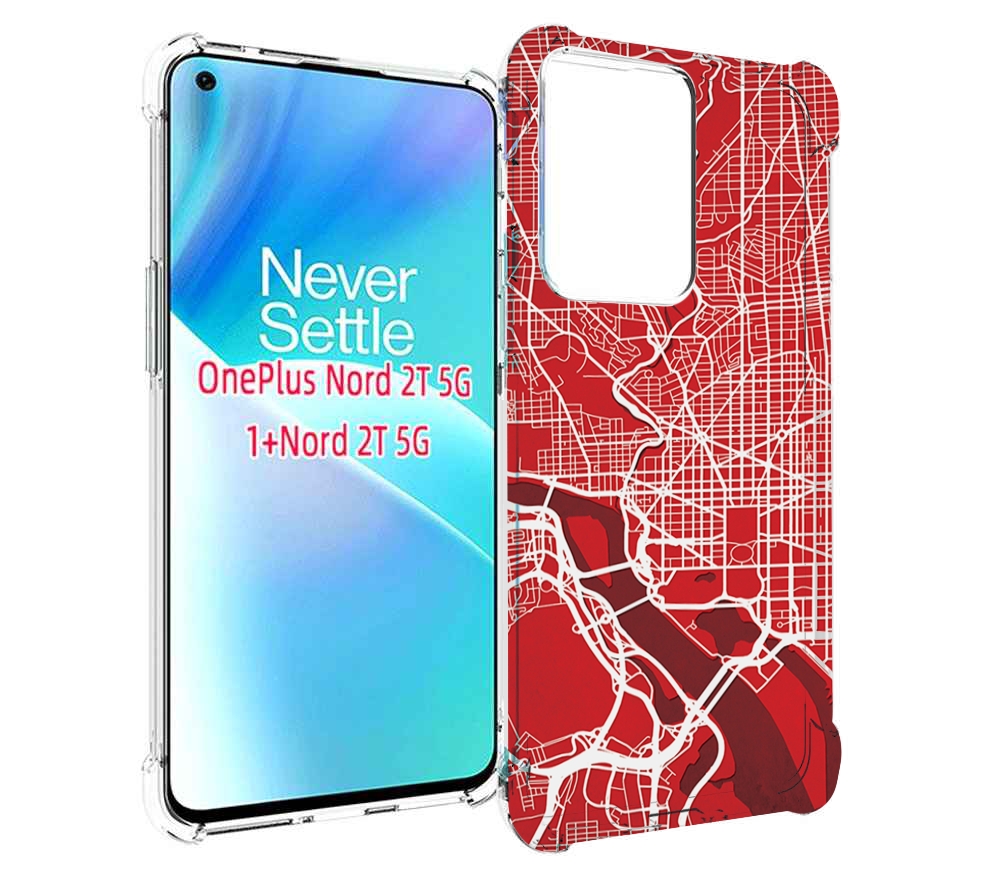 

Чехол MyPads векторная-карта для OnePlus Nord 2T, Прозрачный, Tocco