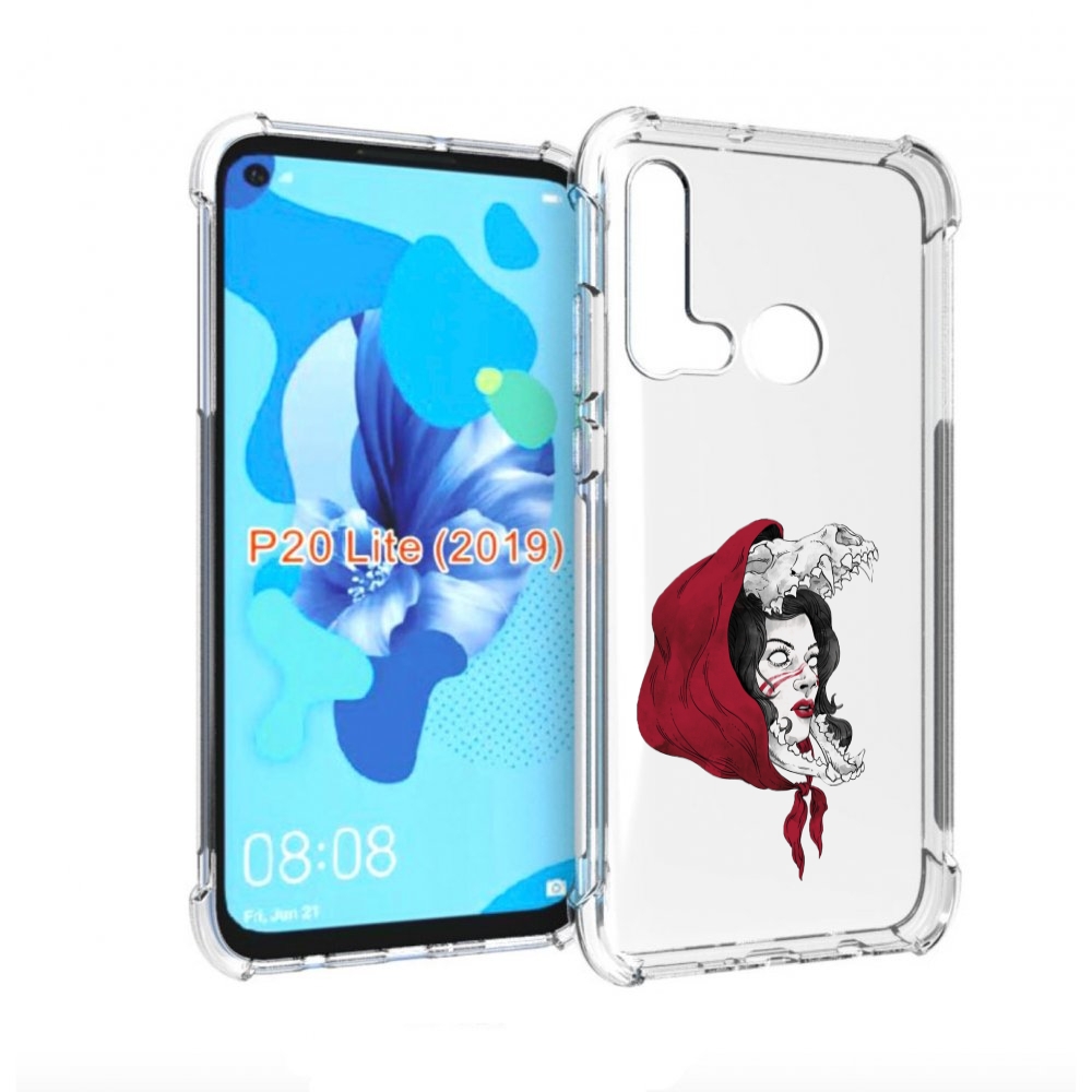 

Чехол бампер MyPads Красная шапочка и волк женский для Huawei P2, Прозрачный, Tocco