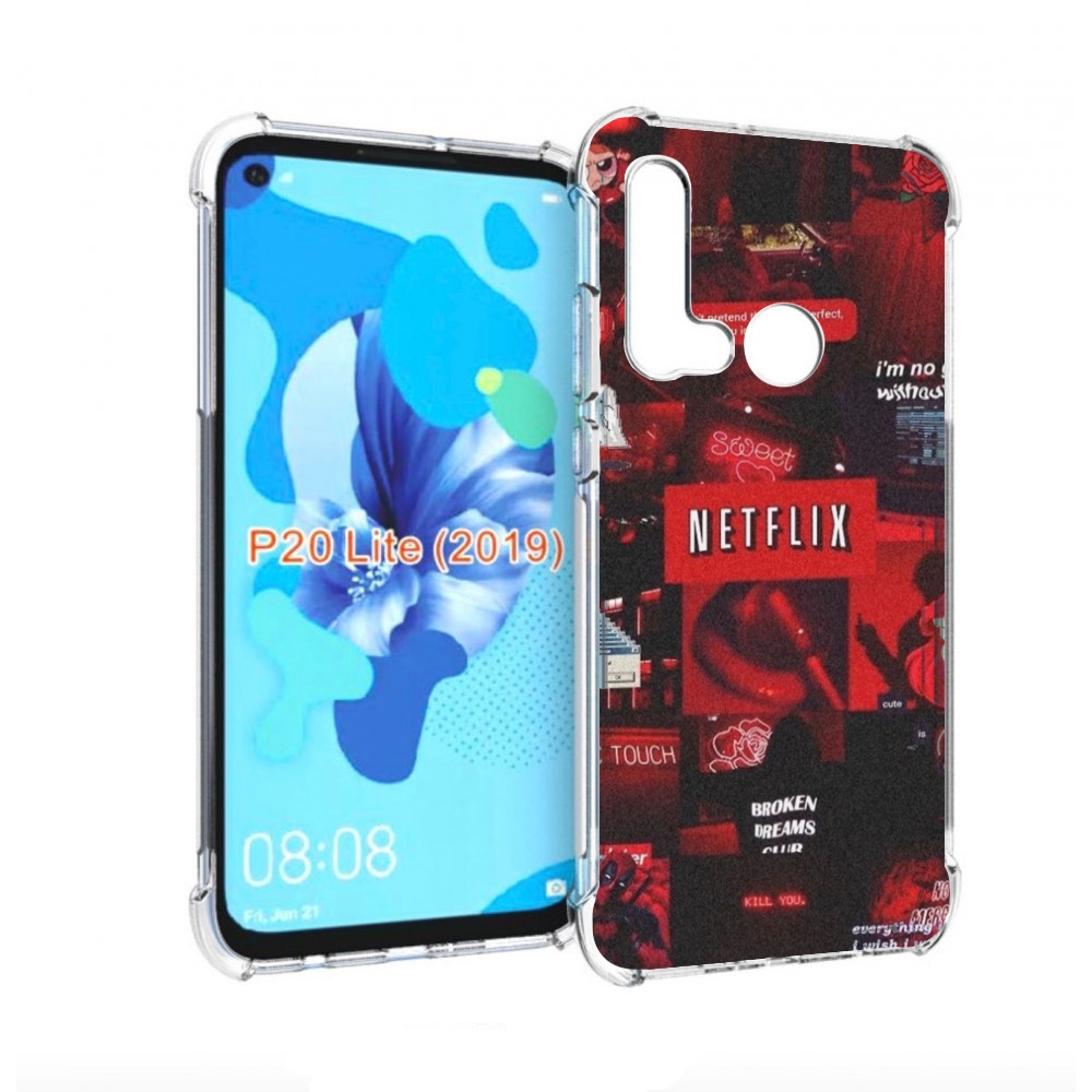 

Чехол бампер MyPads Красные-проекты для Huawei P20 Lite (2019), Прозрачный, Tocco