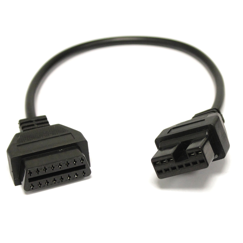 

Переходник Hyndai (12pin) OBD2, 12pin - OBD2 16pin