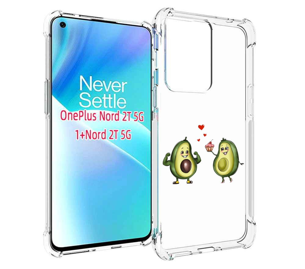 

Чехол MyPads влюбленные-авокадо для OnePlus Nord 2T, Прозрачный, Tocco