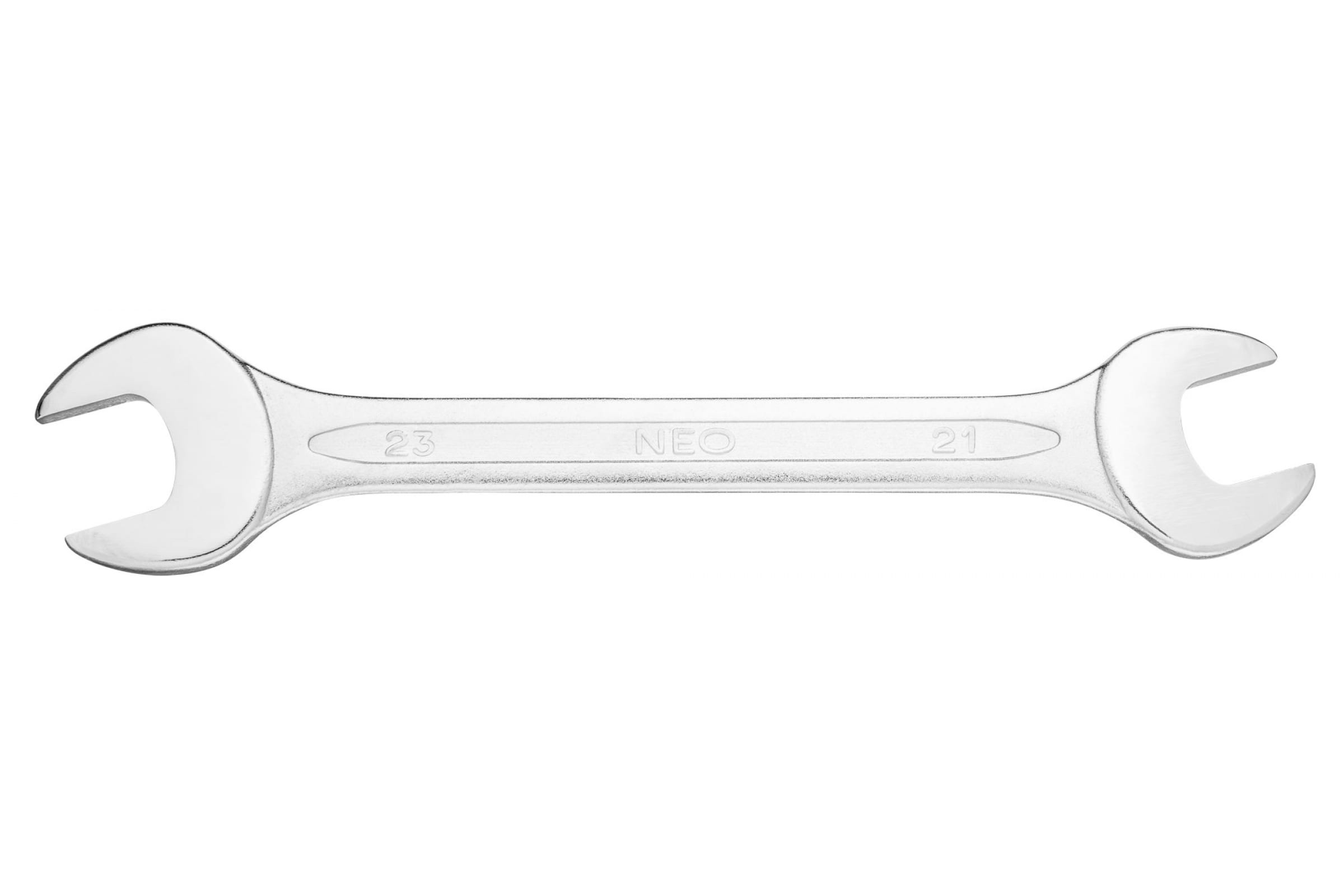 NEO Tools Ключ с открытым зевом, двухсторонний, 21x23 мм 09-821