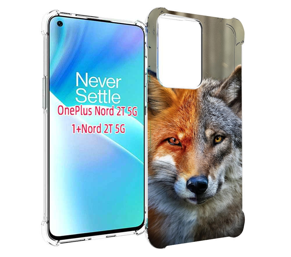 

Чехол MyPads волк-лиса для OnePlus Nord 2T, Прозрачный, Tocco