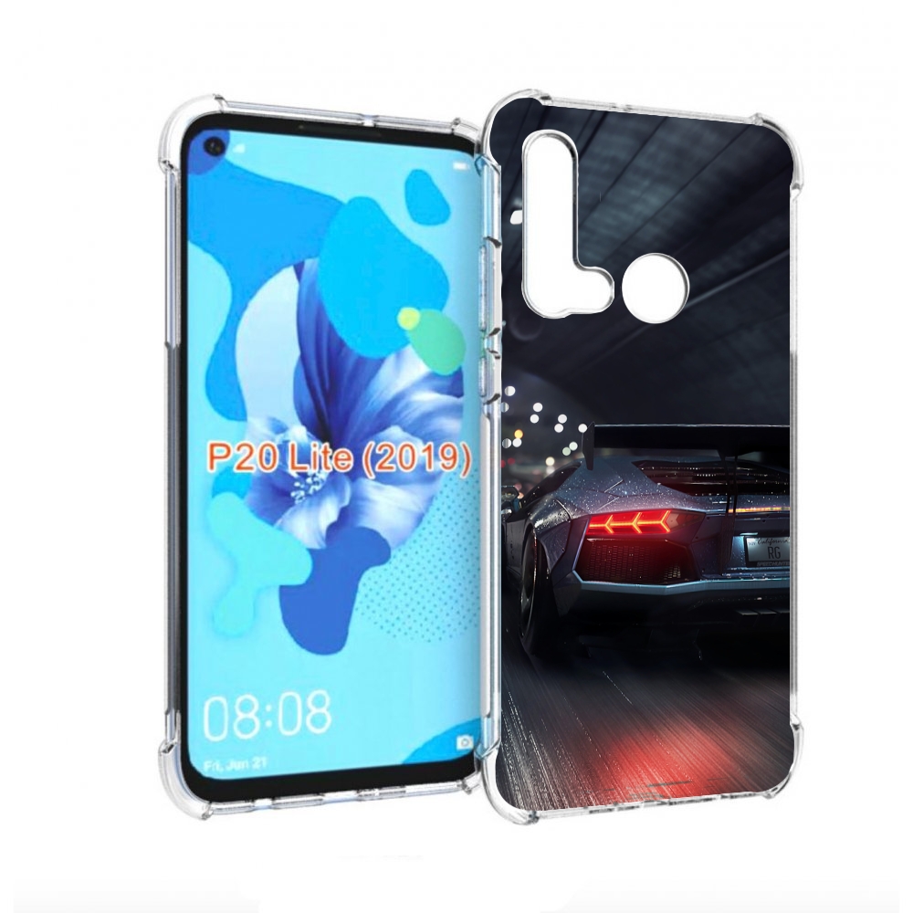 

Чехол бампер MyPads Ламба мужской для Huawei P20 Lite (2019), Прозрачный, Tocco