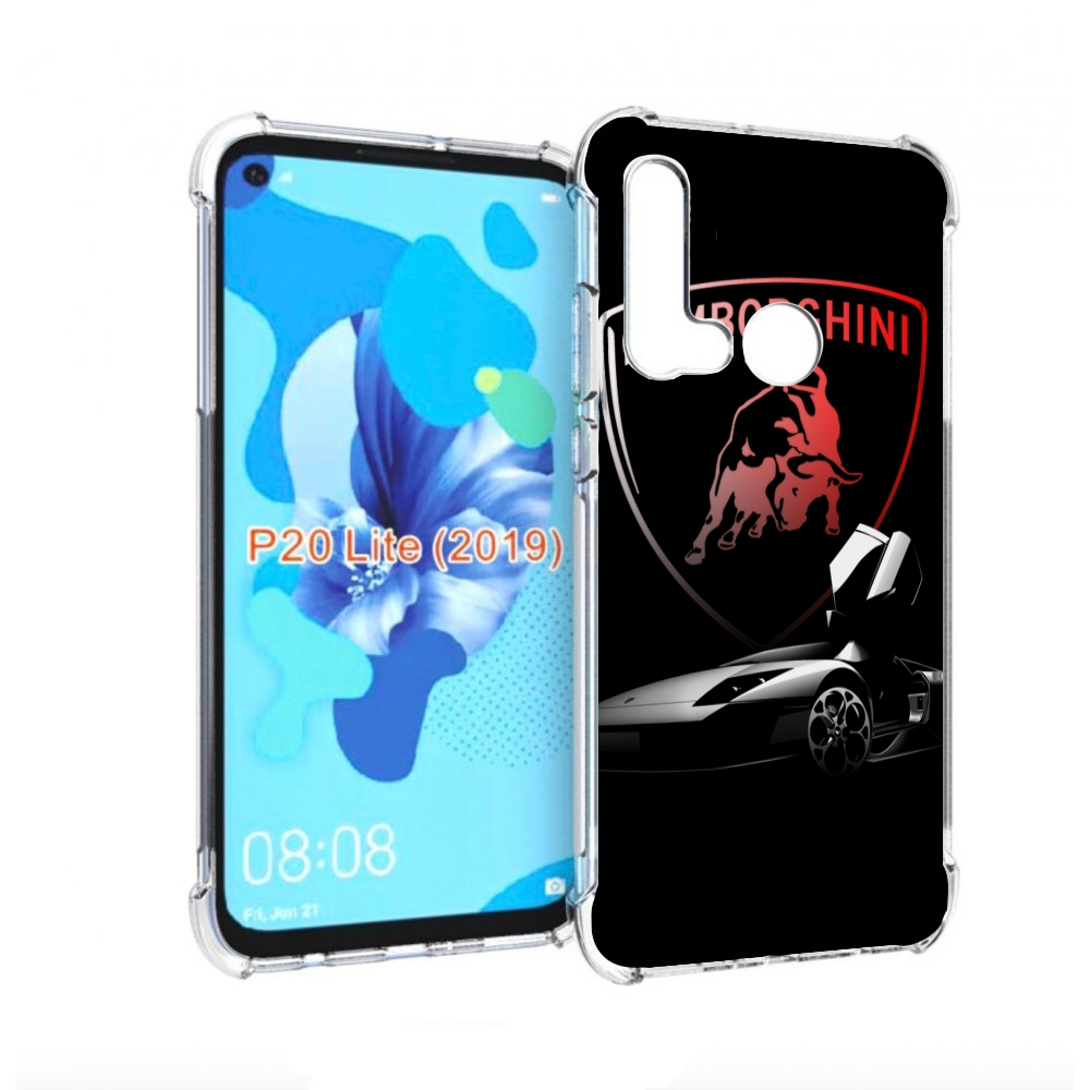 

Чехол бампер MyPads Ламборгини-black мужской для Huawei P20 Lite, Прозрачный, Tocco