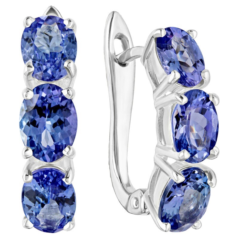 

Серьги из серебра с танзанитом LAZURIT-ONLINE 8523AG, 8523AG