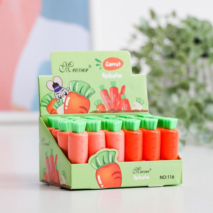 Бальзам для губ «Морковка», микс цветов и ароматов форма силиконовая для выпечки доляна устрица 30×17×2 6 см 8 ячеек микс