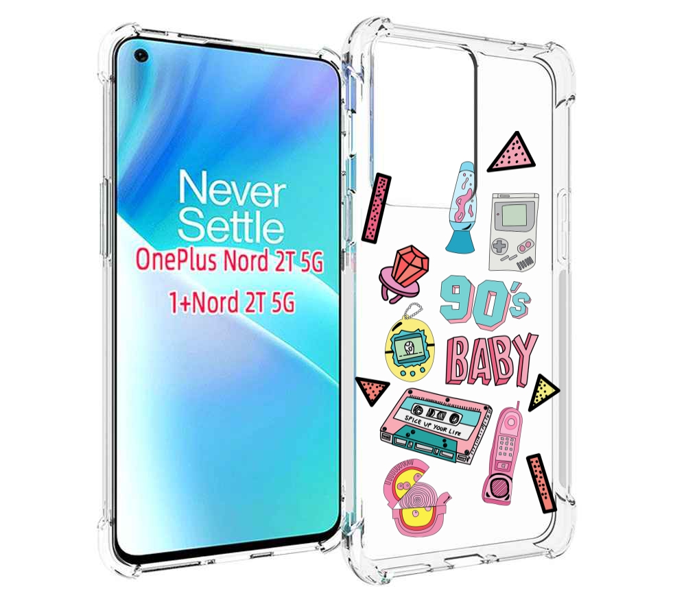 

Чехол MyPads гаджеты-90х для OnePlus Nord 2T, Прозрачный, Tocco