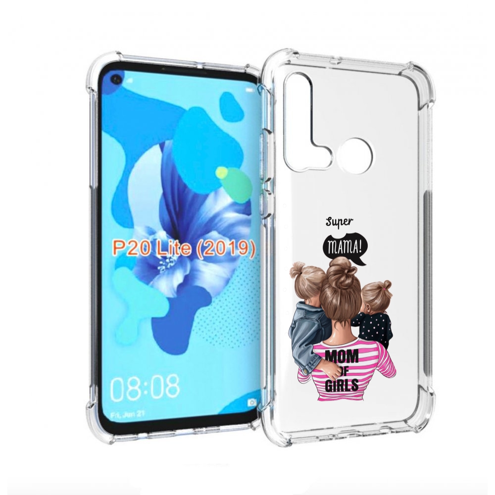 

Чехол бампер MyPads Мама-девочек женский для Huawei P20 Lite (20, Прозрачный, Tocco