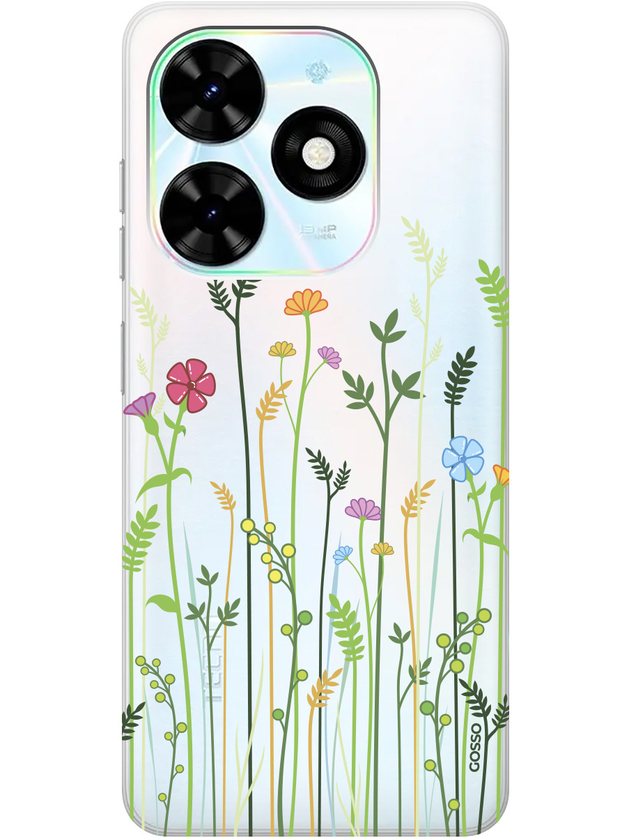 

Силиконовый чехол на Infinix Hot 40i с рисунком "Flowers and Fern" прозрачный, Прозрачный;желтый;зеленый;розовый, 20011892