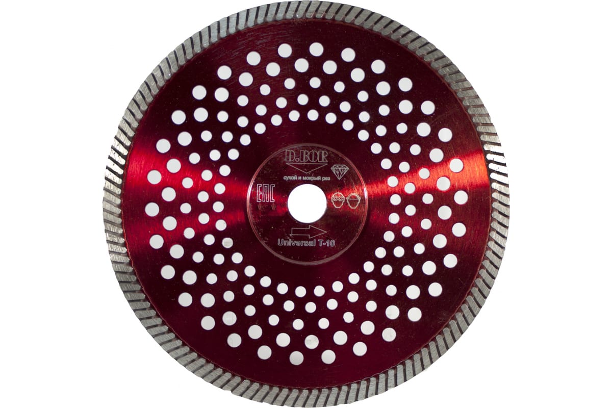 Диск алмазный D.BOR Алмазный диск Universal T-10, 230x2,6x22,23 (U-T-10-0230-022) 