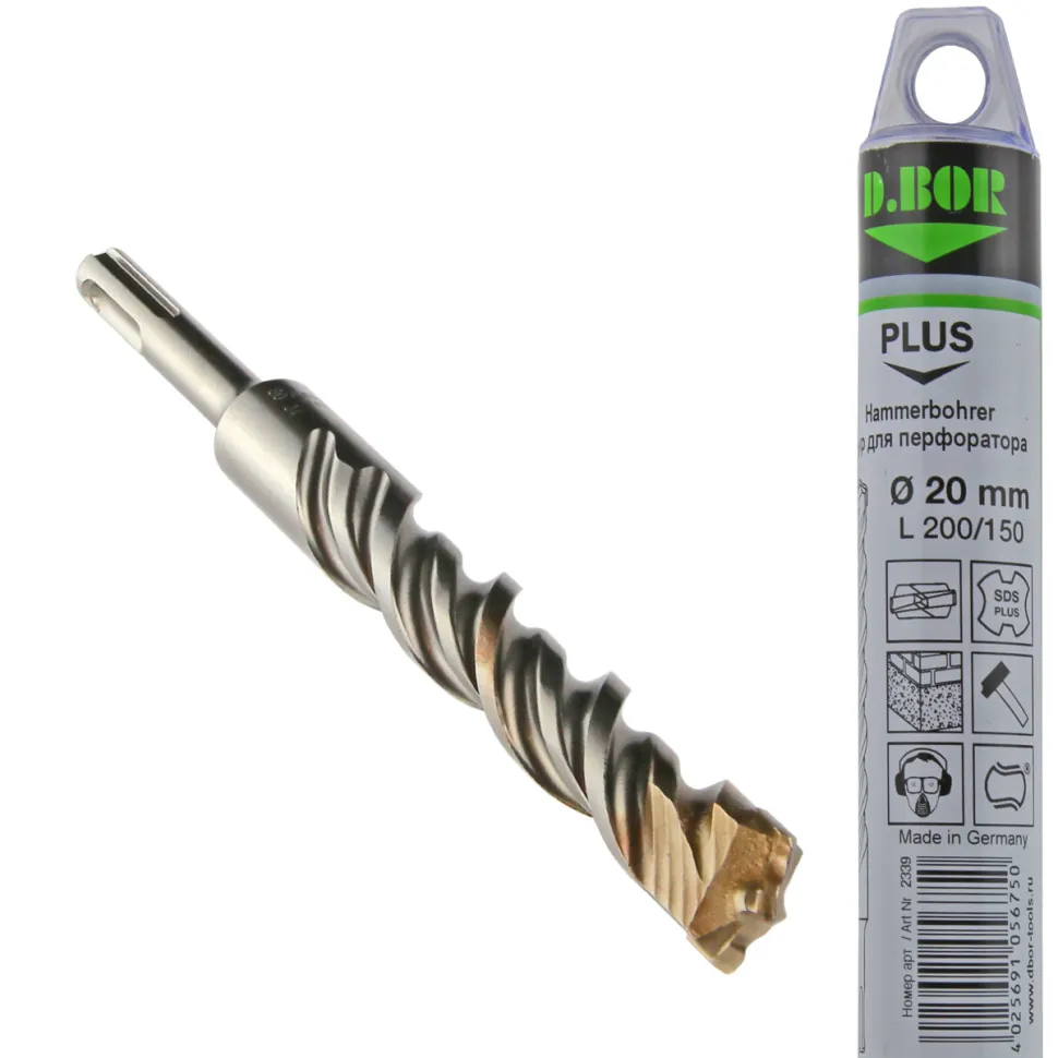 

Бур D.BOR Бур SDS-plus V PLUS 20*150/200, 2-cutting (арт. 2339) "D.BOR", Бур SDS-plus V PLUS 20*150/200, 2-cutting (арт. 2339) "D.BOR"